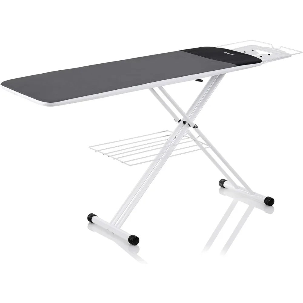 

320LB Home Ironing Board - Made in Italy 2-in-1 Home Ironing Table With Large 55 Inch Pressing Surface Steam Iron for Clothes