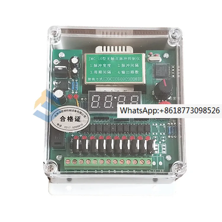 

JMC-10 Programmable Pulse Controller 10 Way Contactless Controller Dust Removal Electromagnetic Valve Blowing