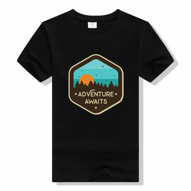 

Eat Sleep Travel Repeat Mountains T-shirt Unisex Adventure Hiking Tshirt summer Outdoor casual Graphic Tees Tops