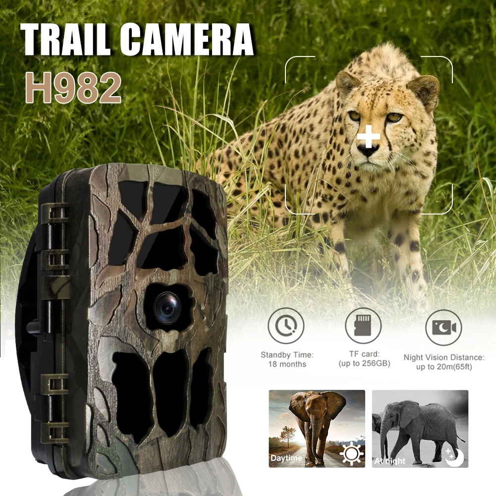 4K 1080P Trail Camera IR Night Vision 0.2s Trigger Time Digital Camera Battery Operated Waterproof for Outdoor Wildlife Scouting
4K 1080P Trail Camera IR Night Vision 0.2s Trigger Time Digital Camera Battery Operated Waterproof for Outdoor Wildlife Scouting