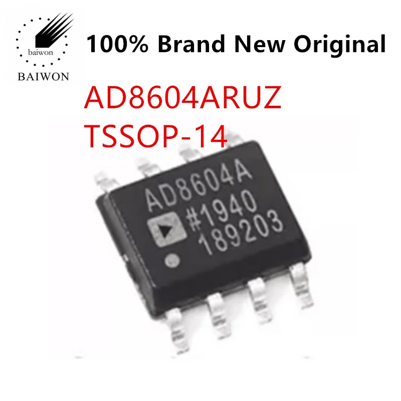 Original gEnuine AD8604ARUZ-REEL Screen Printed 8604A Precision Operational Amplifier TSSOP-14
Original gEnuine AD8604ARUZ-REEL Screen Printed 8604A Precision Operational Amplifier TSSOP-14