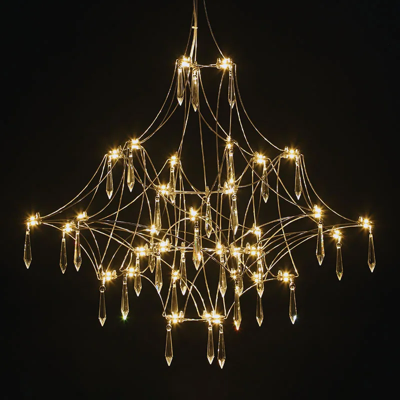 Italy Designer Mira Starry Rain Cube Crystal Chandelier Starlight Filled Sky Luxury Attic High Floors Duplex LED Lighting Decor
Italy Designer Mira Starry Rain Cube Crystal Chandelier Starlight Filled Sky Luxury Attic High Floors Duplex LED Lighting Decor