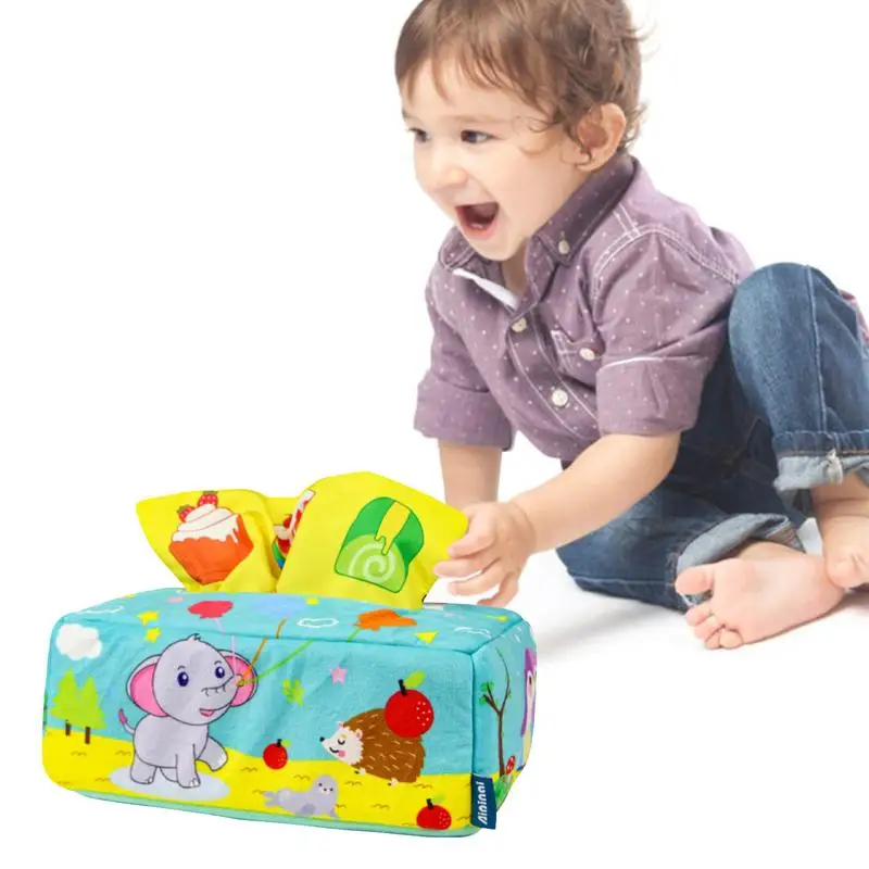 Tissue Box Toy For Newborn Cartoon Animal Sensory Tissue Toy Box Color Recognition Preschool Learning Toy For Travel Home
Tissue Box Toy For Newborn Cartoon Animal Sensory Tissue Toy Box Color Recognition Preschool Learning Toy For Travel Home