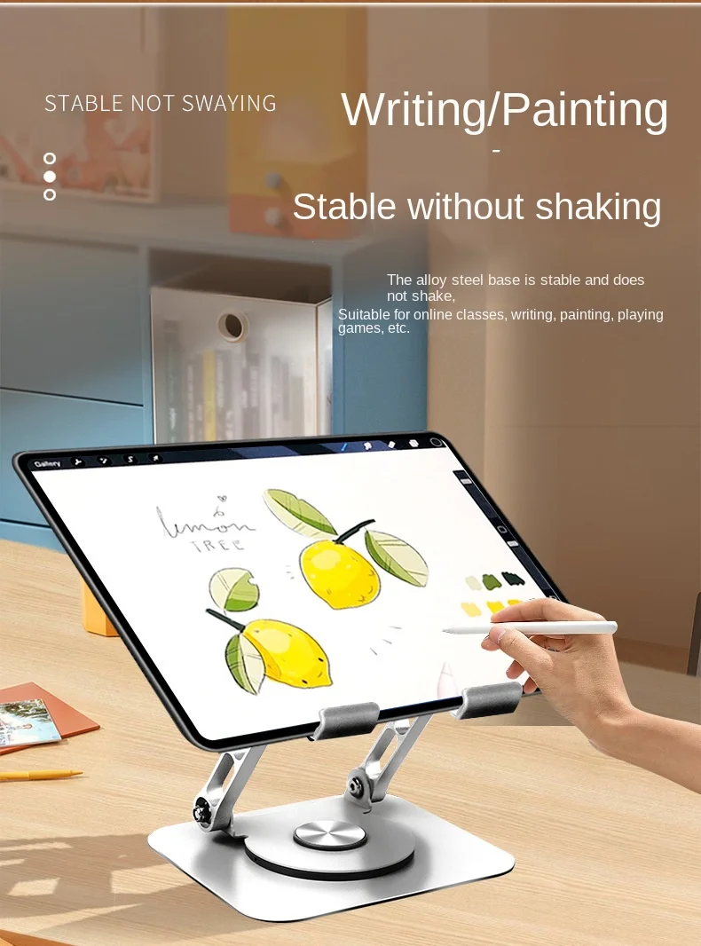 Foldable Tablet Bracket Stand 360 Degree Rotating Portable Laptop Bracket Hollow Heat Dissipation Height Adjustable Accessories Foldable Tablet Bracket Stand 360 Degree Rotating Portable Laptop Bracket Hollow Heat Dissipation Height Adjustable Accessories