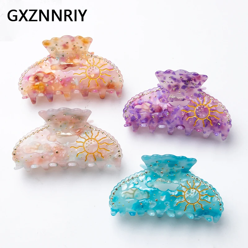 8.9cm Fashion Hairpin Acrylic Hair Claw Clips for Women Hair Accessories Trendy Rhinestone Crab Hairclips Party Headwear Gift
8.9cm Fashion Hairpin Acrylic Hair Claw Clips for Women Hair Accessories Trendy Rhinestone Crab Hairclips Party Headwear Gift