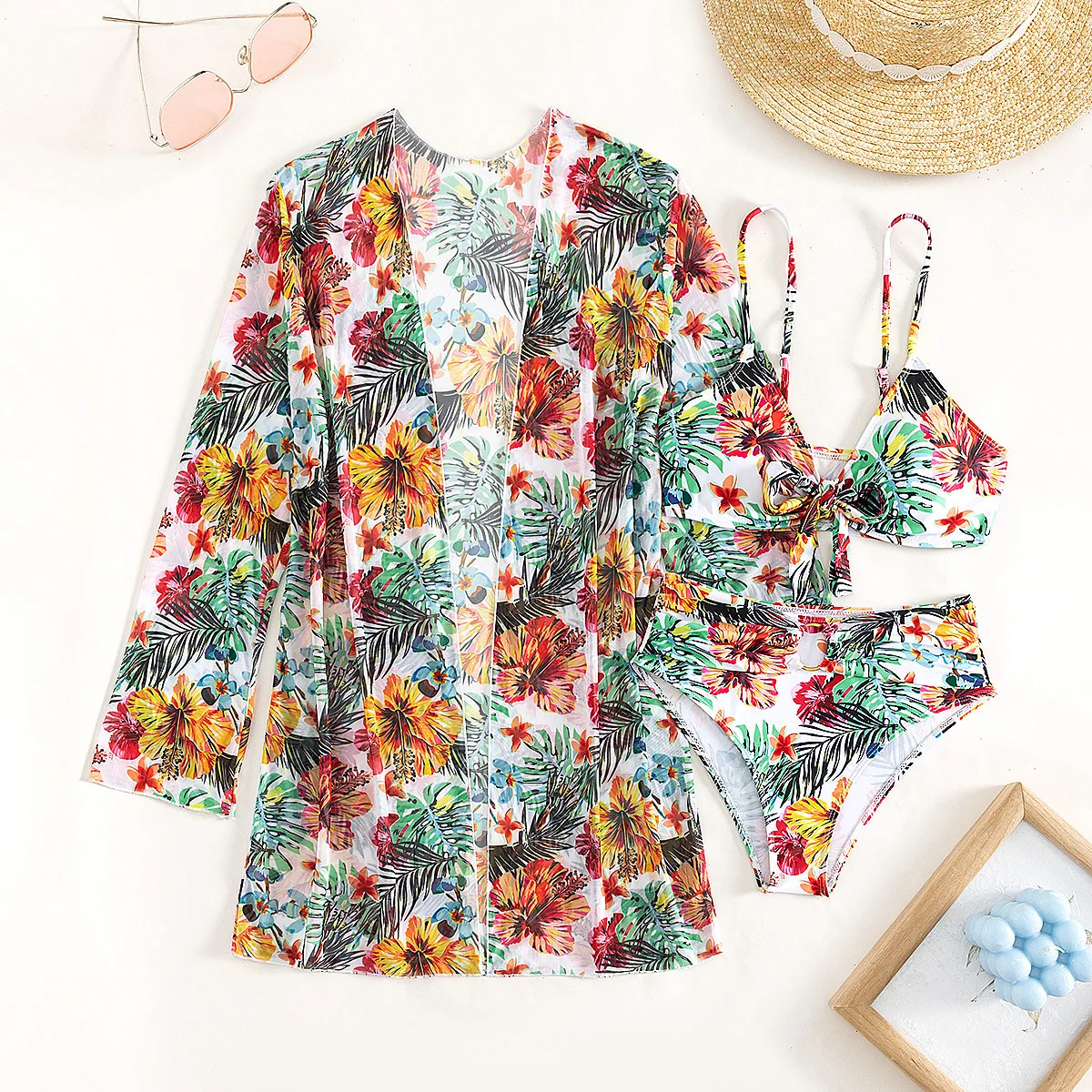 2023 New Trend Women Bikinis with Cover Ups Floral Printed Beach Bathing Suit Sexy 3-Piece Swimsuit Set High Waist Swimwear
2023 New Trend Women Bikinis with Cover Ups Floral Printed Beach Bathing Suit Sexy 3-Piece Swimsuit Set High Waist Swimwear
