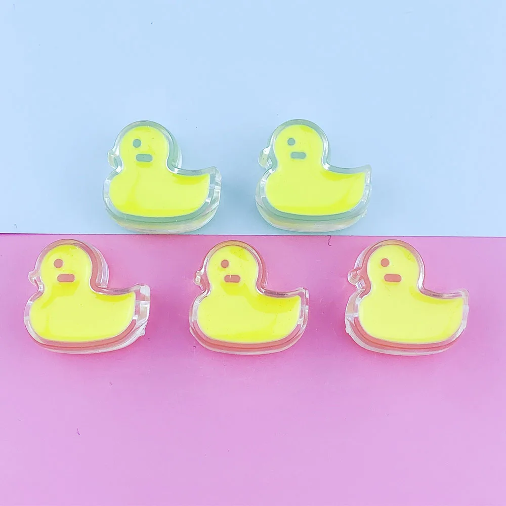 10Pcs Acrylic Cute Yellow Duckling Shape Loose Beads Transparent Color Drop Oil Beaded For Jewelry Making DIY Necklace 21*21*9MM
10Pcs Acrylic Cute Yellow Duckling Shape Loose Beads Transparent Color Drop Oil Beaded For Jewelry Making DIY Necklace 21*21*9MM