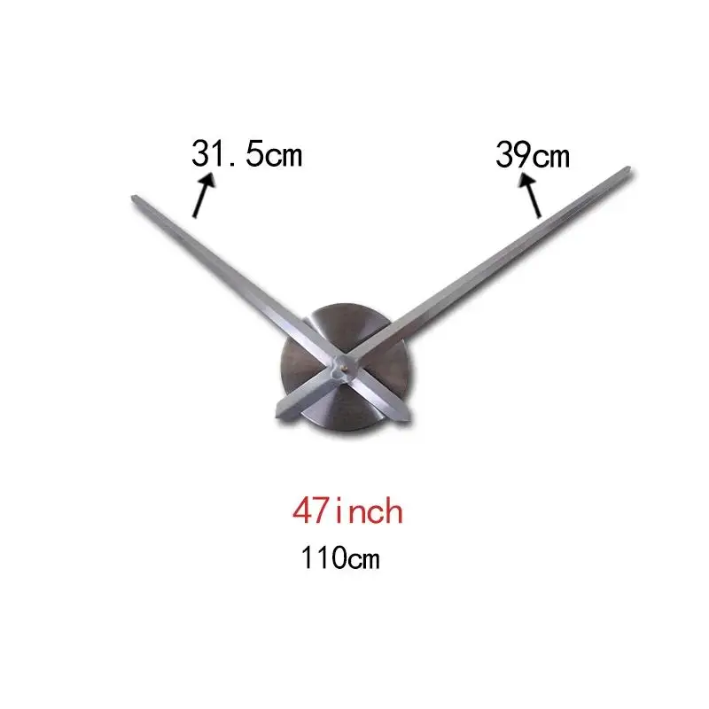 

Clocks Diy new wall clock movement watch Acrylic mirror Wall Stickers Quartz Metal dial needle home decor Living Room