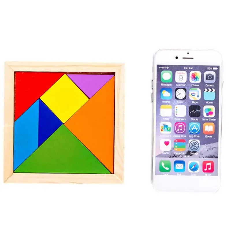 Tangram Puzzle Wooden Tangram Puzzle Travel Games For Kids In Car Colorful Educational Gift Tangrams For Kids Age 4-8 
Tangram Puzzle Wooden Tangram Puzzle Travel Games For Kids In Car Colorful Educational Gift Tangrams For Kids Age 4-8