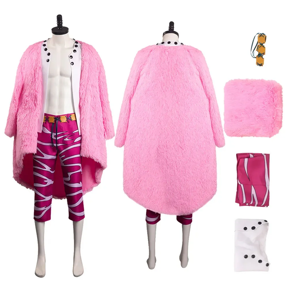Anime Donquixote Cos Doflamingo Cosplay Costume Tops Pants Coat Outfit Boys Men Adult Halloween Carnival Party Disguise Suit
Anime Donquixote Cos Doflamingo Cosplay Costume Tops Pants Coat Outfit Boys Men Adult Halloween Carnival Party Disguise Suit