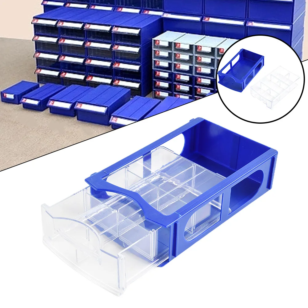 

1PC Garage Tool Organizer Stackable Plastic Hardware Parts Storage Boxes Plastic Organizing Boxes Component Screws Toolbox