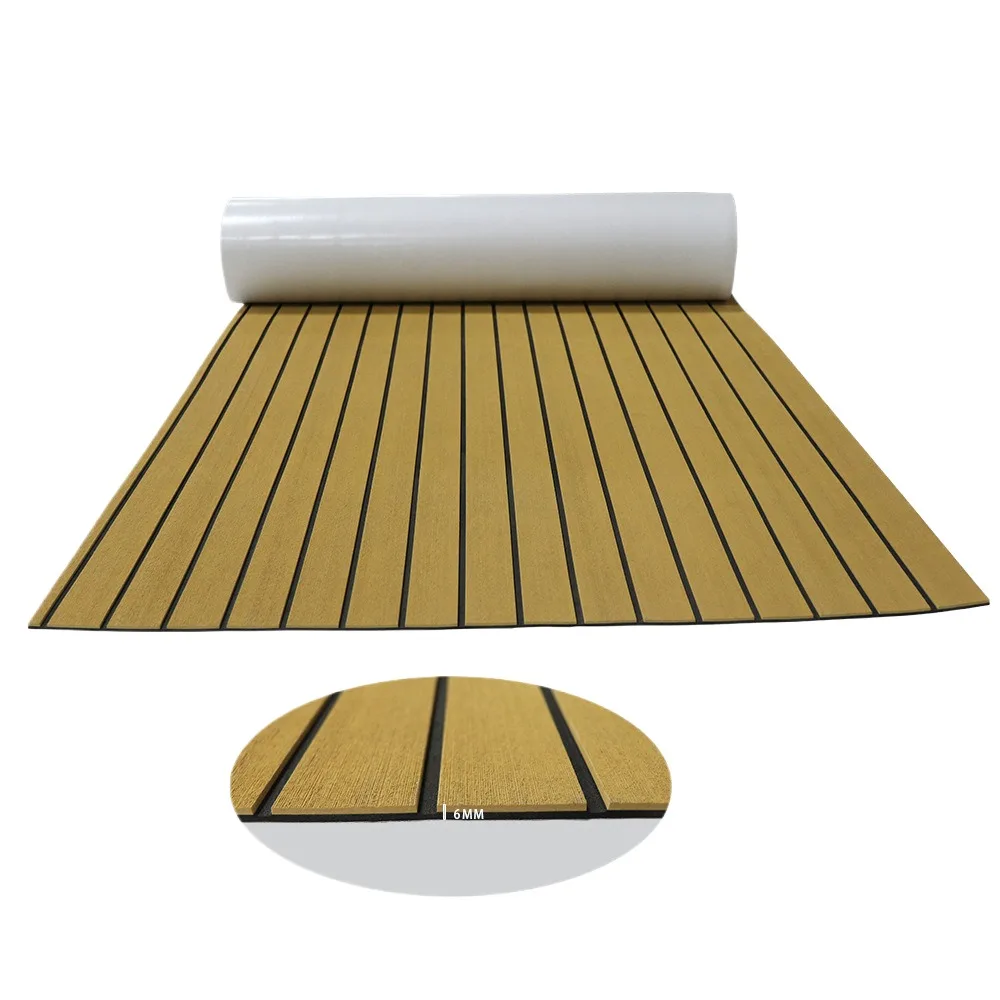 2400x1200x6mm Boat Yacht Foam Teak Decking EVA Foam Marine Flooring Faux Decking Boat Floor Mat For Boat Self-Adhesive Gold blac
2400x1200x6mm Boat Yacht Foam Teak Decking EVA Foam Marine Flooring Faux Decking Boat Floor Mat For Boat Self-Adhesive Gold blac