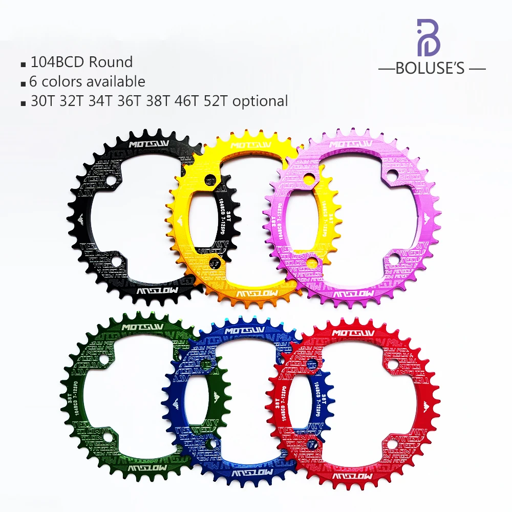 Chainring 104BCD Bicycle Crank Chainwheel 30T 32T 34T 36T 38T 46T 52T Plate MTB Mountain Bike Crank Chain Ring
Chainring 104BCD Bicycle Crank Chainwheel 30T 32T 34T 36T 38T 46T 52T Plate MTB Mountain Bike Crank Chain Ring