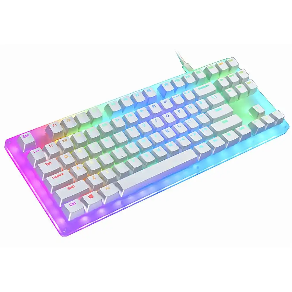 Womier K87 Mechanical Keyboard 87 Keys Hot Swappable Type-C Wired USB 3.1 Translucent Glass Base RGB Backlit Gaming Keyboard
Womier K87 Mechanical Keyboard 87 Keys Hot Swappable Type-C Wired USB 3.1 Translucent Glass Base RGB Backlit Gaming Keyboard