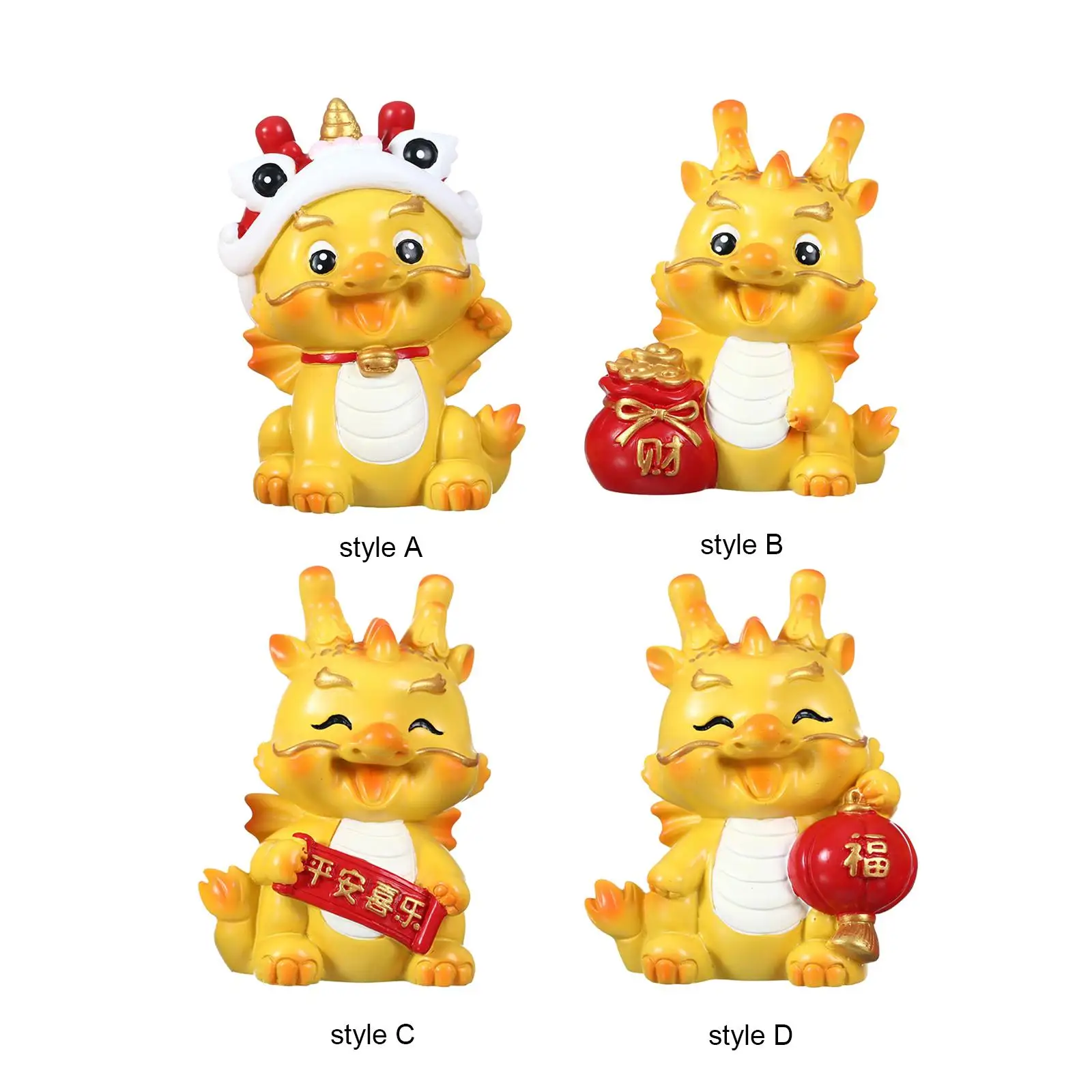 Chinese New Year Dragon Figurine Fengshui Figurine Cute Ornament Desktop Ornament for Entryway Bookshelf Home Office Decoration
Chinese New Year Dragon Figurine Fengshui Figurine Cute Ornament Desktop Ornament for Entryway Bookshelf Home Office Decoration
