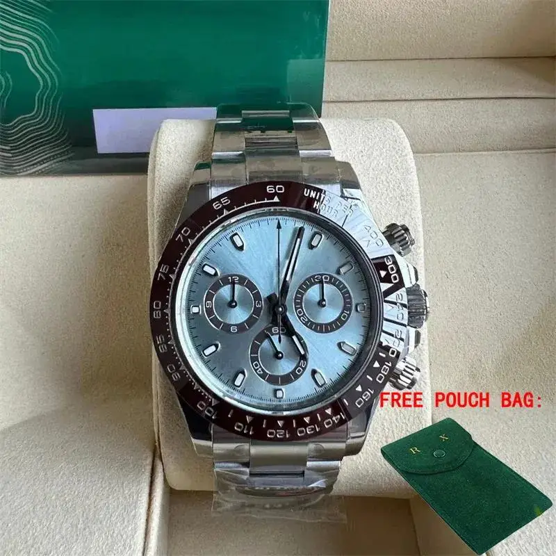 High Quality Luxury Men's Watch Automatic Mechanical Stainless Steel Business Fashion Blue Black Ceramic Bezel Panda Dial
High Quality Luxury Men's Watch Automatic Mechanical Stainless Steel Business Fashion Blue Black Ceramic Bezel Panda Dial