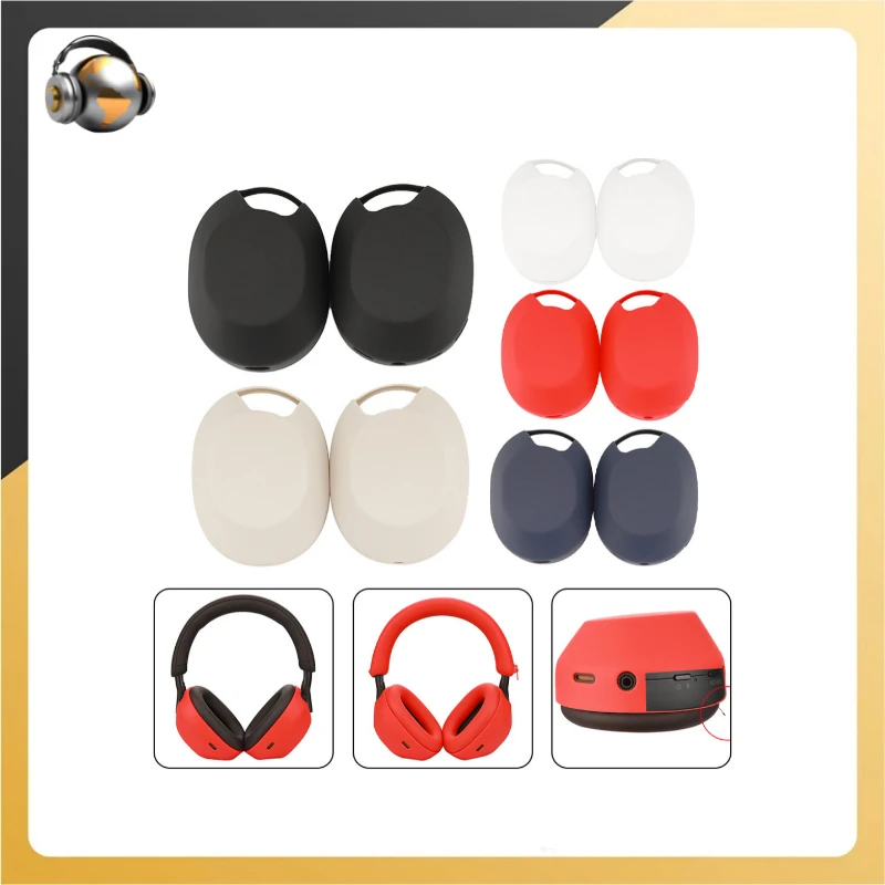 1 Pair Earphone Case Wear-Resistant Silicone Shell Designed For Sony WH-1000XM5 Headphone Cover Lightweight Protective Sleeve
1 Pair Earphone Case Wear-Resistant Silicone Shell Designed For Sony WH-1000XM5 Headphone Cover Lightweight Protective Sleeve