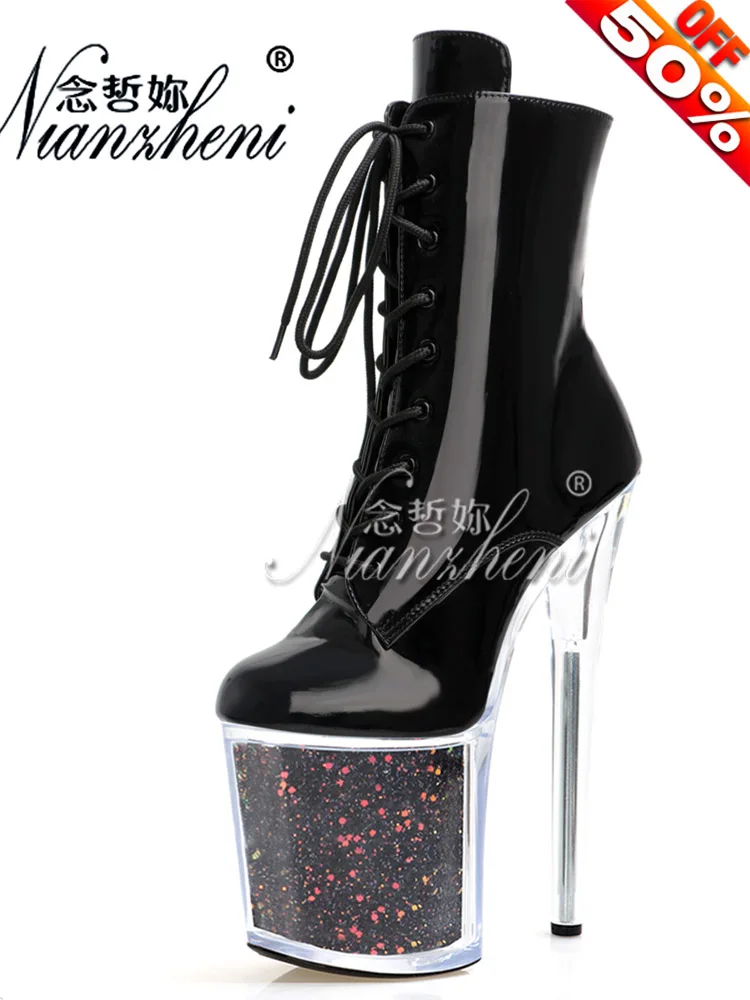 20cm Sexy Fetish Shoes Platform Fashion Lace Up Stripper Heels Pole Dance Ankle Boots 8Inches Nightclub Models Show Retro Womens
20cm Sexy Fetish Shoes Platform Fashion Lace Up Stripper Heels Pole Dance Ankle Boots 8Inches Nightclub Models Show Retro Womens