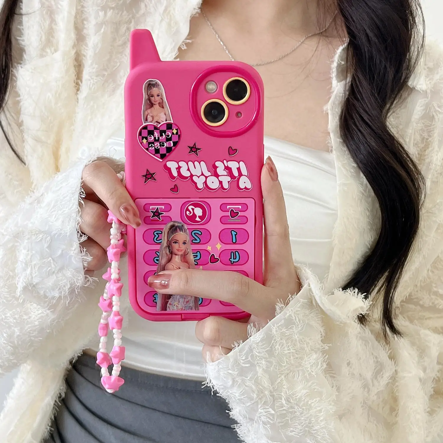 Pink Barbie Princess Cartoon Anime Phone Case Shockproof and Anti Fall Flip Mirror Apple Iphone 15 Promax Kawaii Phone Case
Pink Barbie Princess Cartoon Anime Phone Case Shockproof and Anti Fall Flip Mirror Apple Iphone 15 Promax Kawaii Phone Case