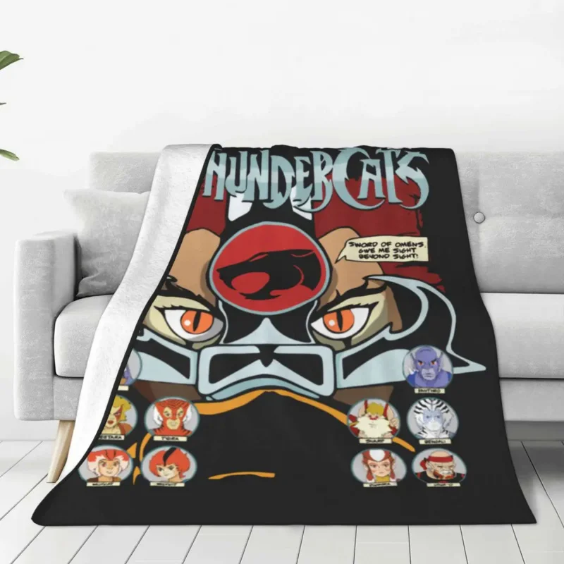 Thundercats No Knitted Blankets Flannel Panthro Cheetara Tygra 80s Ultra-Soft Throw Blankets for Outdoor Travel Bedroom Quilt
Thundercats No Knitted Blankets Flannel Panthro Cheetara Tygra 80s Ultra-Soft Throw Blankets for Outdoor Travel Bedroom Quilt