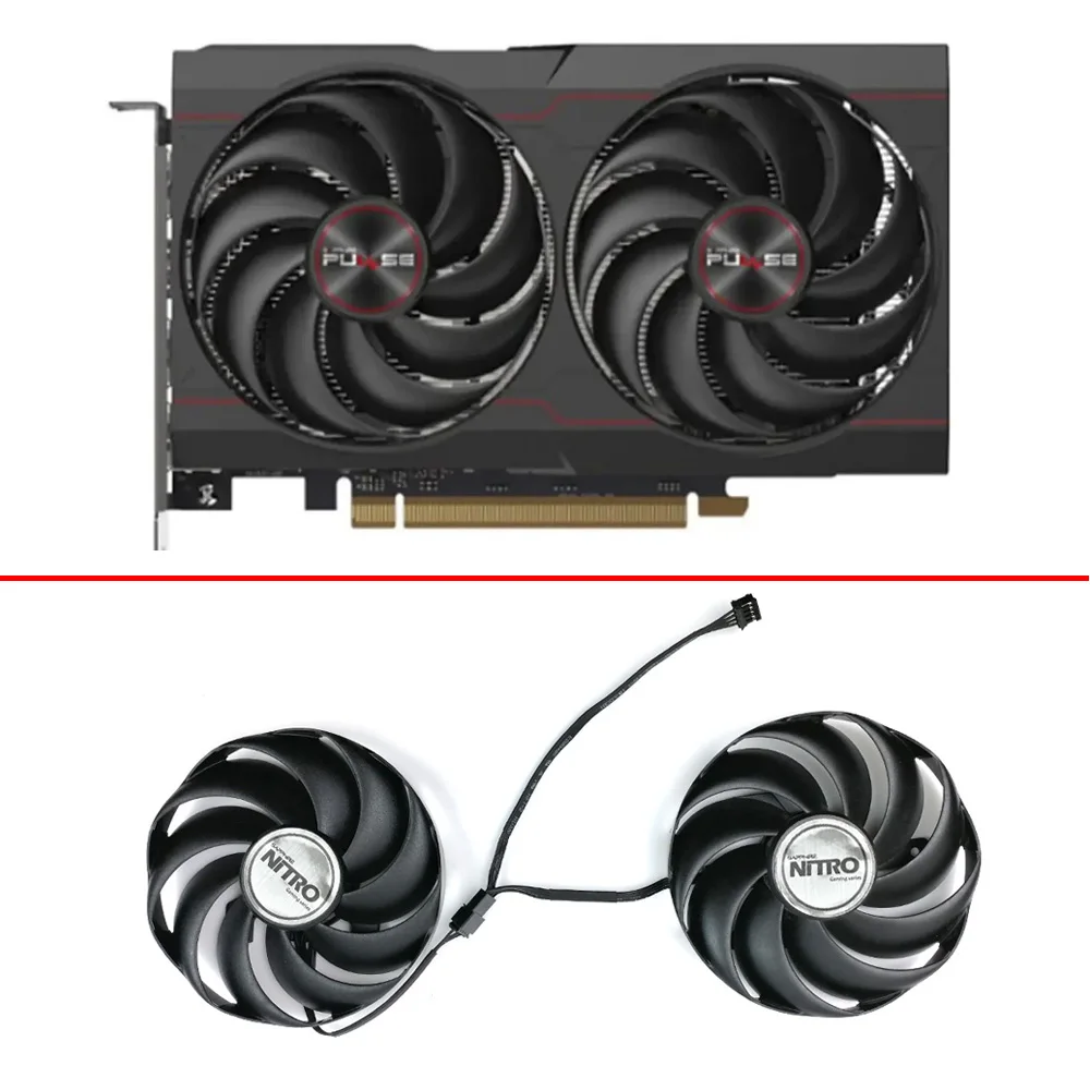 

85MM 4PIN CF9010H12D FDC10H12D9-C Radeon RX6600 XT GPU FAN For Sapphire RX 6600 RX 6600XT 8G D6 Platinum Edition OC Cooling Fan