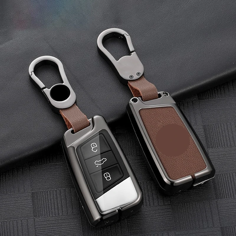 Metal Leather Car Remote Key Case Cover Shell Holder Fob Chain For Volkswagen VW New Magotan Passat B8 CC MK2 Variant Arteon
Metal Leather Car Remote Key Case Cover Shell Holder Fob Chain For Volkswagen VW New Magotan Passat B8 CC MK2 Variant Arteon