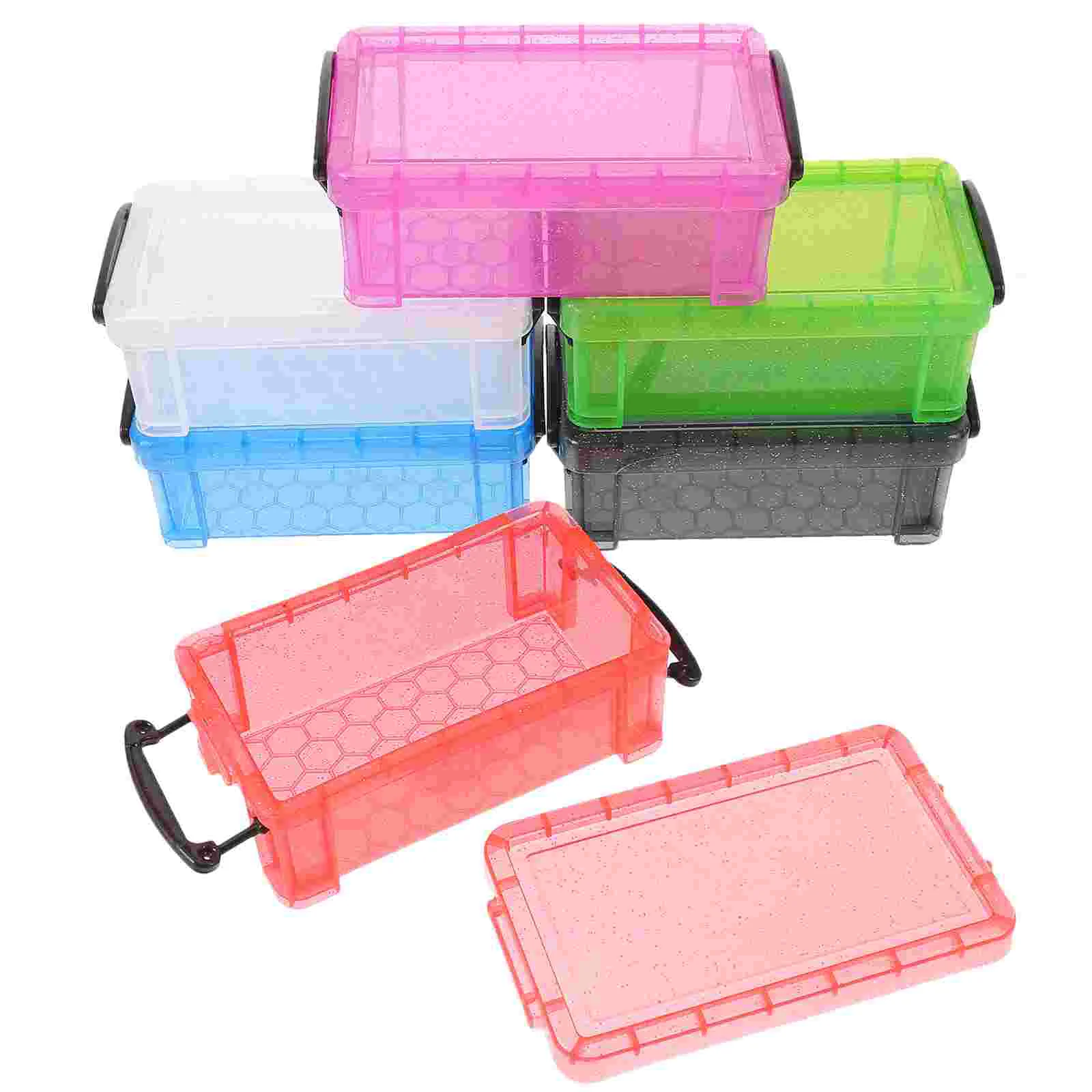 6Pcs Small Containers with Lids Clear Plastic Box Clear Storage Box Plastic Small Storage Box
6Pcs Small Containers with Lids Clear Plastic Box Clear Storage Box Plastic Small Storage Box