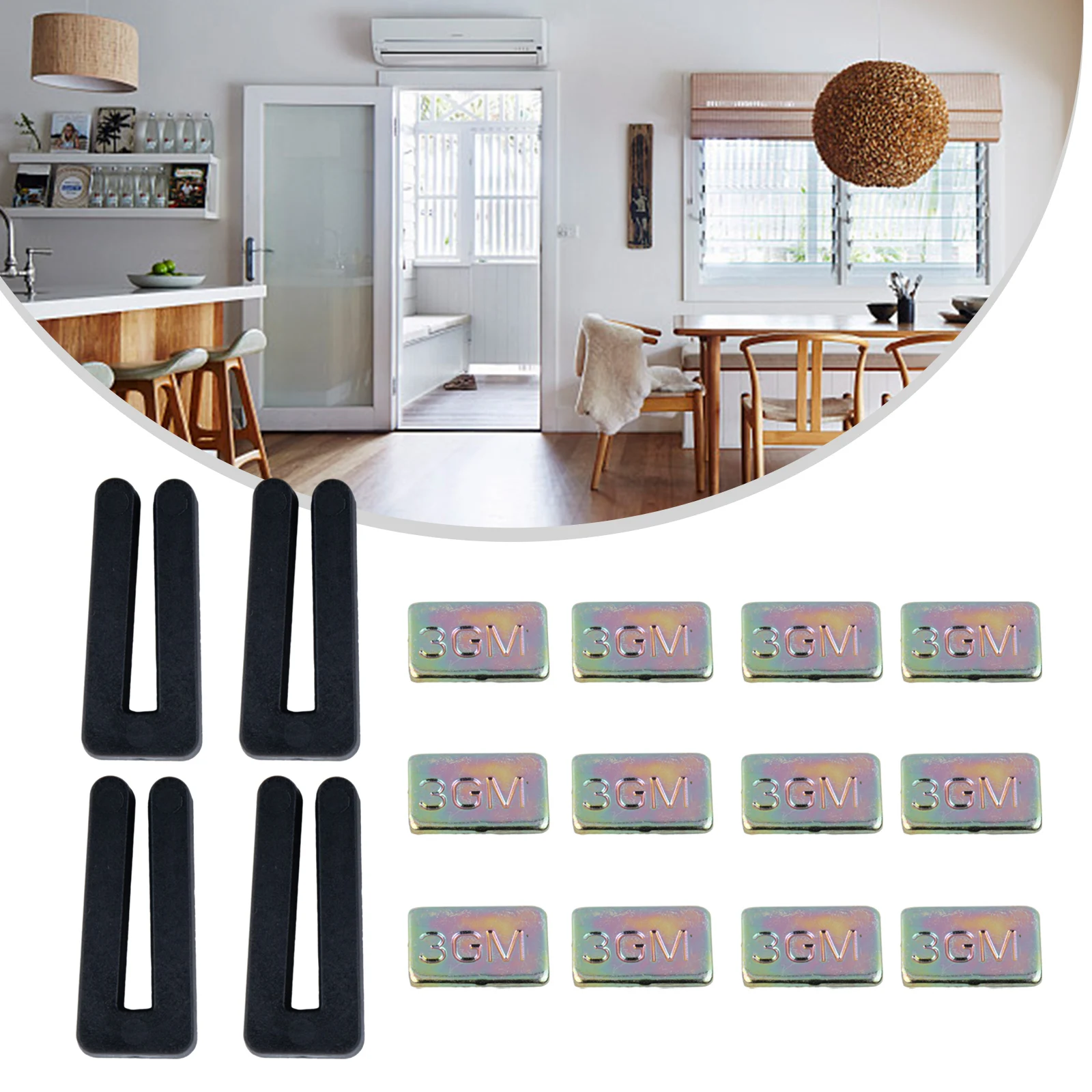 High Quality Home Fan Blade Balancing Kit Balance Set 4 Sets 42*18*7mm Balancing Kit Ceiling Fan Blade Gold Blocks
High Quality Home Fan Blade Balancing Kit Balance Set 4 Sets 42*18*7mm Balancing Kit Ceiling Fan Blade Gold Blocks