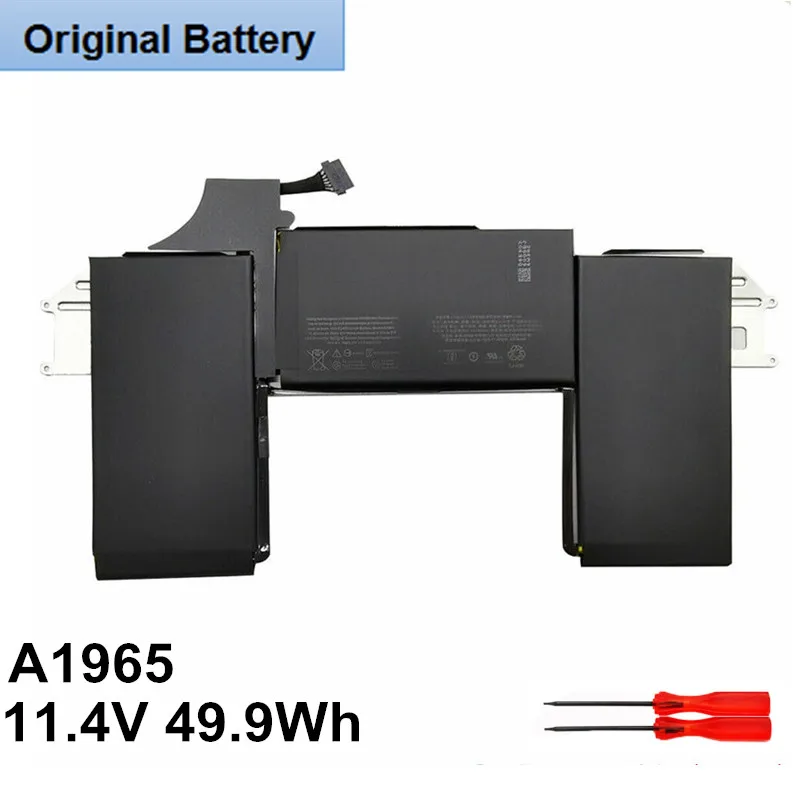 11.4V 49.9Wh New Rechargeable Genuine A1965 OEM Laptop Battery For Apple MacBook Air 13 inch A1932 2018 2019 Year Notebook
11.4V 49.9Wh New Rechargeable Genuine A1965 OEM Laptop Battery For Apple MacBook Air 13 inch A1932 2018 2019 Year Notebook