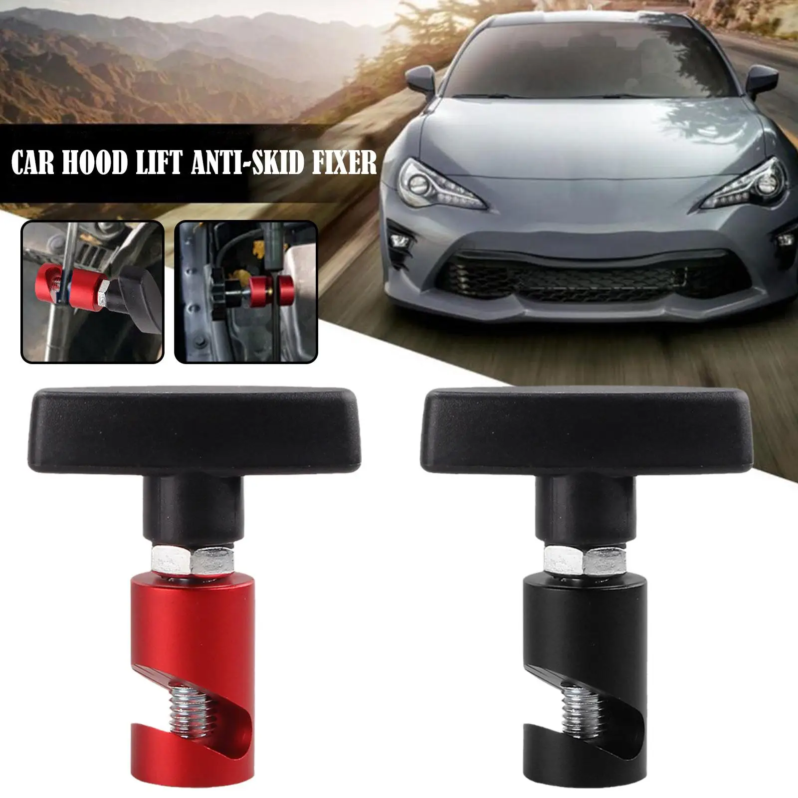 

Car Hood Holder Air Pressure Anti-Slip Engine Cover Tool Support Absorber Support Clamp Lift Lifting Accessories Rod C9U0