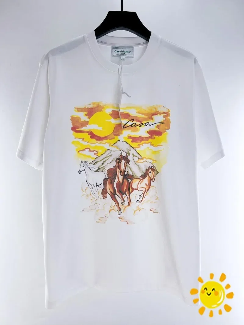 Top Version Fashion White Casablanca T-Shirt Men Women Oversize T Shirt Top Tees
Top Version Fashion White Casablanca T-Shirt Men Women Oversize T Shirt Top Tees