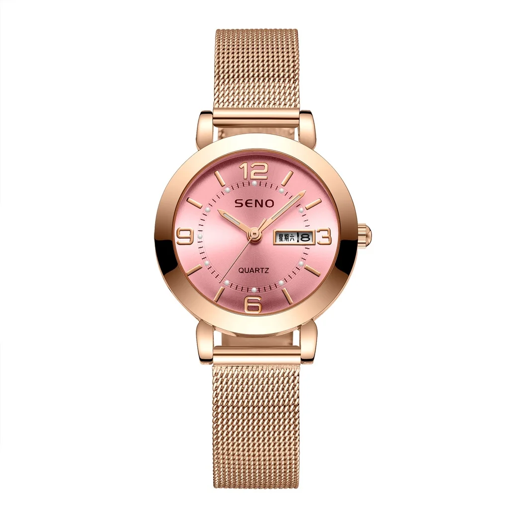 Gift Style Fashion Luxury Stainless Waterproof Luminous Dual Calendar Jewelry Lady Original Watch For Women
Gift Style Fashion Luxury Stainless Waterproof Luminous Dual Calendar Jewelry Lady Original Watch For Women