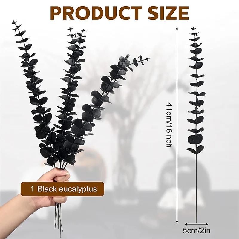 Tanie 10 sztuk złoty liść eukaliptusa sztuczne rośliny Diy boże narodzenie sztuczna roślina kwiat bukiet sklep