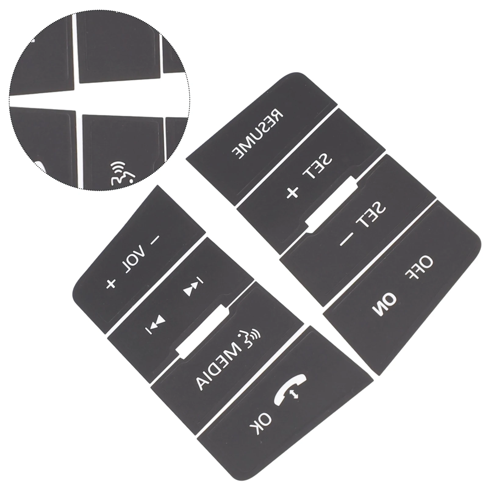 Car Push Button Repair Sticker For Ford Focus 2008-2010 Steering Wheel Button Repair Decal Trim Vinyl Decal Black
Car Push Button Repair Sticker For Ford Focus 2008-2010 Steering Wheel Button Repair Decal Trim Vinyl Decal Black