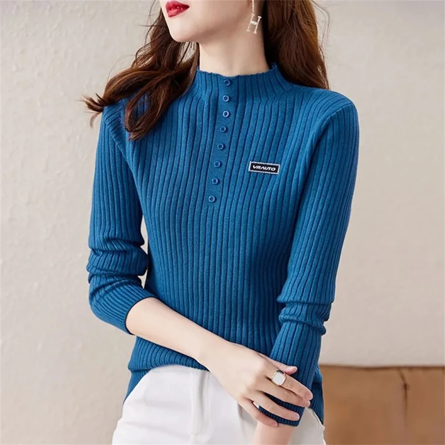 Elegant Oversized 4xl Half High Collar Sweaters For Women Casual Slim Long Sleeve Pullover Sweater Women New Korean Stretch Tops
Elegant Oversized 4xl Half High Collar Sweaters For Women Casual Slim Long Sleeve Pullover Sweater Women New Korean Stretch Tops