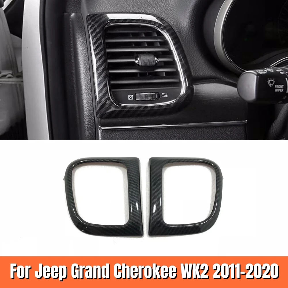 ABS Carbon fiber Car Air Condition Vent Cover Trim Outlet Frame Sticker For Jeep Grand Cherokee WK2 2011-2019 2020 Accessories
ABS Carbon fiber Car Air Condition Vent Cover Trim Outlet Frame Sticker For Jeep Grand Cherokee WK2 2011-2019 2020 Accessories