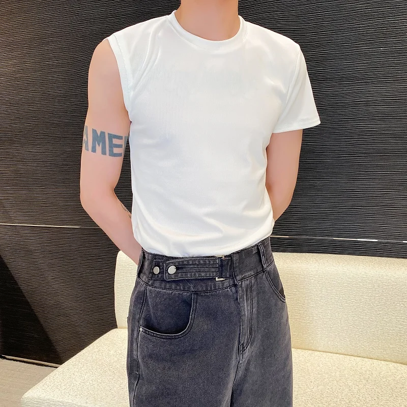 Футболка мужская с круглым вырезом и коротким рукавом, приталенная универсальная трикотажная рубашка в Корейском стиле, с рукавом до локтя, для молодежи, лето
Футболка мужская с круглым вырезом и коротким рукавом, приталенная универсальная трикотажная рубашка в Корейском стиле, с рукавом до локтя, для молодежи, лето