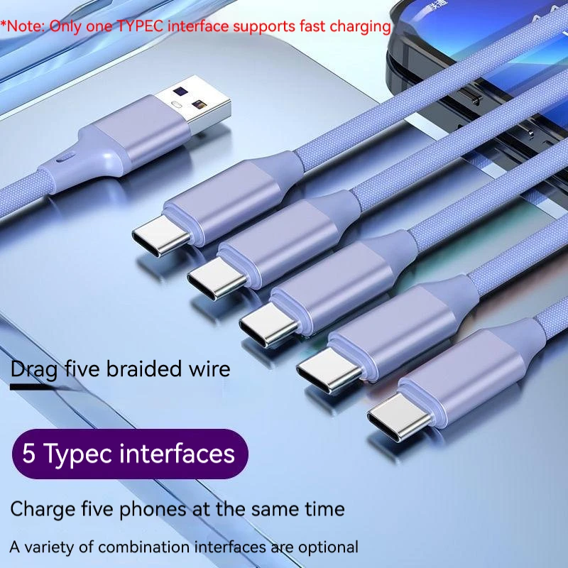 5 in 1 USB Cable C Charging Cable Multifunction Micro USB Charge Cable For Huawei Xiaomi Samsung Lightning Cable Data Cable
5 in 1 USB Cable C Charging Cable Multifunction Micro USB Charge Cable For Huawei Xiaomi Samsung Lightning Cable Data Cable