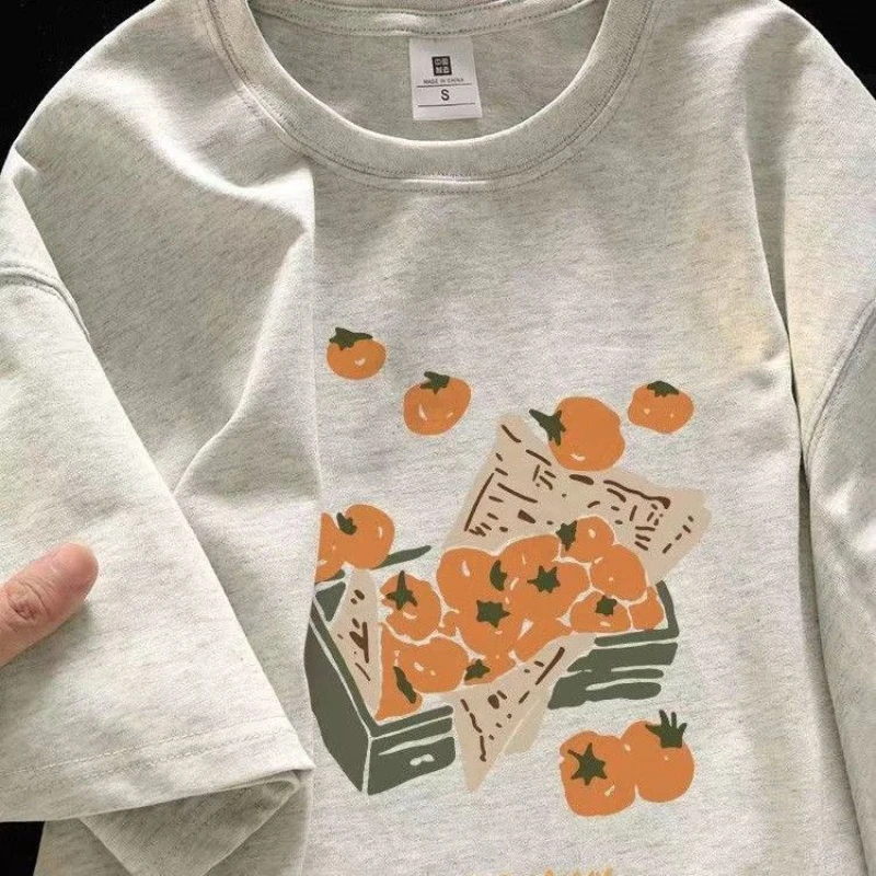 Summer Heavyweight Cotton Short Sleeve T-shirt for Male and Female Students Loose Fashion Versatile Couple Wear T-shirt Top Ins
Summer Heavyweight Cotton Short Sleeve T-shirt for Male and Female Students Loose Fashion Versatile Couple Wear T-shirt Top Ins
