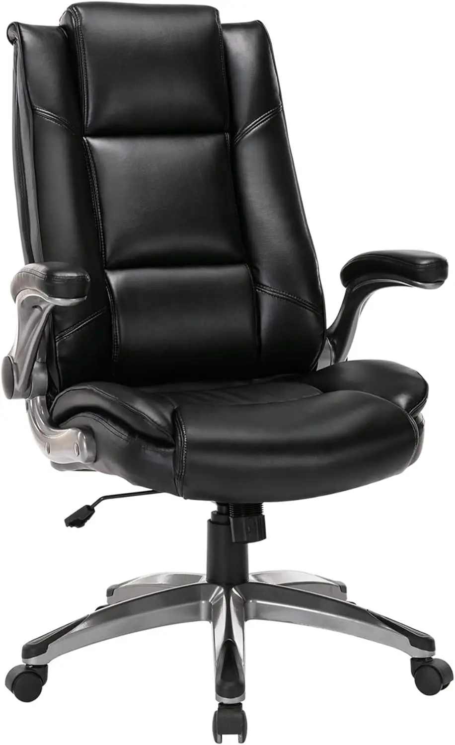 COLAMY Office Chair High Back Leather Desk Chair, Flip-up Arms Adjustable Swivel Executive Chair Thick Padding for Comfort
COLAMY Office Chair High Back Leather Desk Chair, Flip-up Arms Adjustable Swivel Executive Chair Thick Padding for Comfort