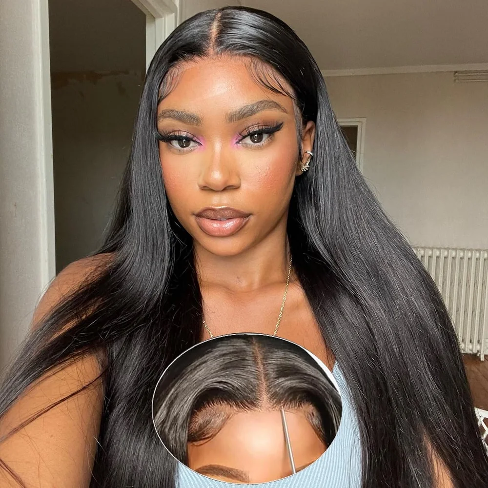 Ready To Wear Glueless Wig Bone Straight Human Hair Wigs For Women Brazilian Straight HD Transparent 4X4 Closue Wigs For Women
Ready To Wear Glueless Wig Bone Straight Human Hair Wigs For Women Brazilian Straight HD Transparent 4X4 Closue Wigs For Women