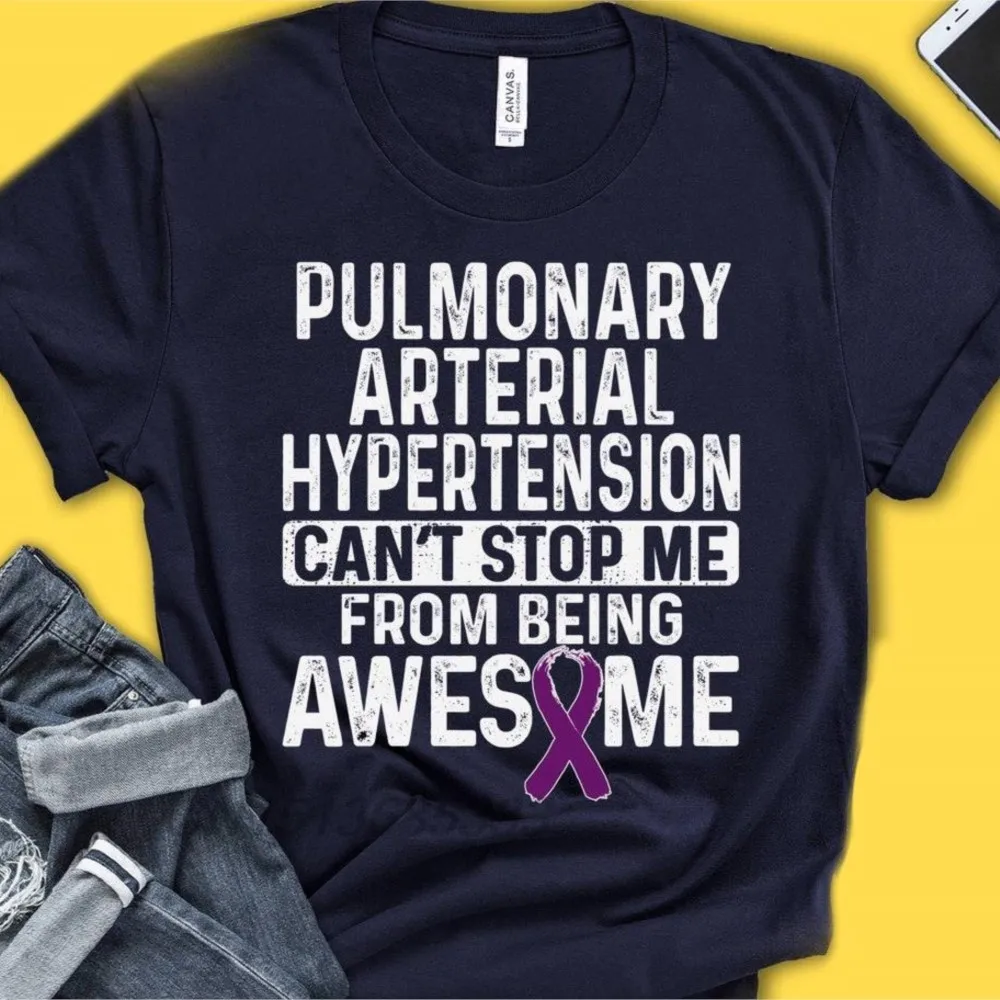 Pulmonary Arterial Hypertension T-Shirts PHTN Awareness Tee Shirts Merkel Cell Carcinoma Awareness Unisex Retro Cotton Tops
Pulmonary Arterial Hypertension T-Shirts PHTN Awareness Tee Shirts Merkel Cell Carcinoma Awareness Unisex Retro Cotton Tops