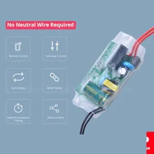 Woolley DIY Wifi Smart Light Switch No Neutral Wire Smart Home Universal Module Remote Control Works with Alexa Google Home
Woolley DIY Wifi Smart Light Switch No Neutral Wire Smart Home Universal Module Remote Control Works with Alexa Google Home