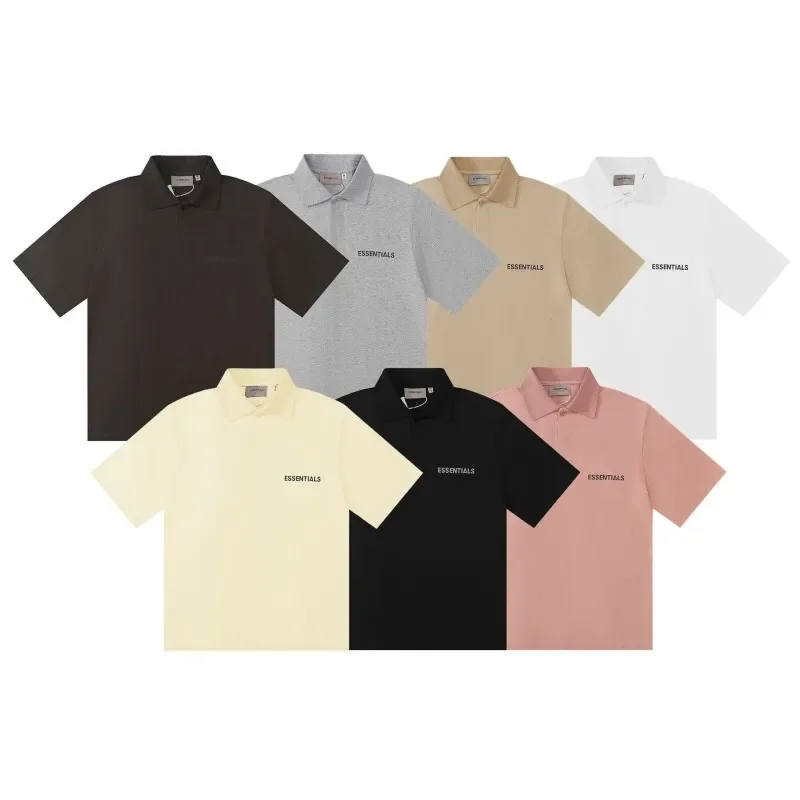 ESSENTIALS New Season 8 Double Thread Letter Casual POLO Shirt Brand Designer Loose T-shirt Trend Men's Top Polo Short Sleeve
ESSENTIALS New Season 8 Double Thread Letter Casual POLO Shirt Brand Designer Loose T-shirt Trend Men's Top Polo Short Sleeve