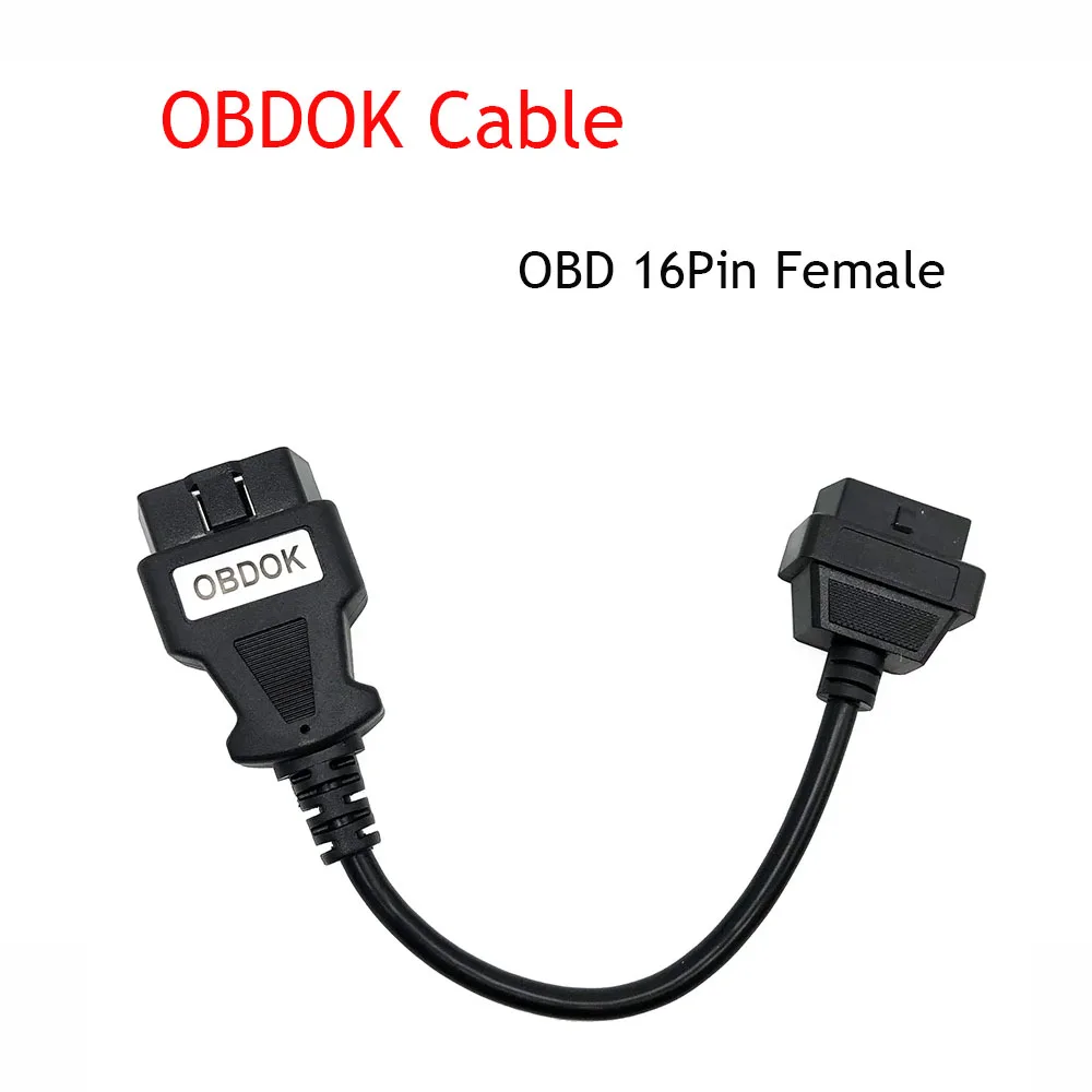 

OBDOK Cable Car OBD Extension Cable Female 16 Core Energized 16PIN OBD2 Diagnostic Tool Interface Scanner Connector 30cm