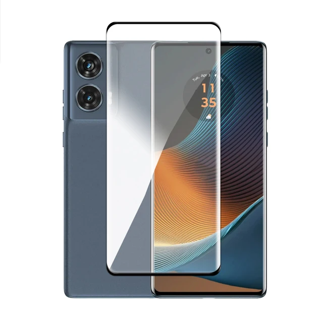 Protecteur d'écran incurvé 3D à couverture complète, film d'objectif 9H, verre pour Motorola Edge 50 ktGlass, ktGuatemala 2