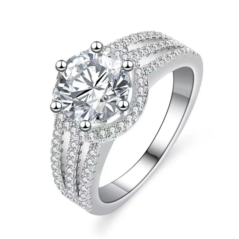 K00115 Lefei Fashion Trendy Luxury Diamondset Classic Moissanite 2ct Design Round Ring Women 925 Sterling Silver Wedding Jewelry
K00115 Lefei Fashion Trendy Luxury Diamondset Classic Moissanite 2ct Design Round Ring Women 925 Sterling Silver Wedding Jewelry