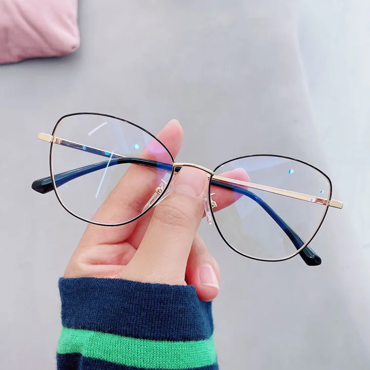 Modne kocie oczy Metalowa ramka okulary do Krótkowzroczności z filtrem Anty Blue 24 Sfd25368ca4a84d38adafce164c0ea263m