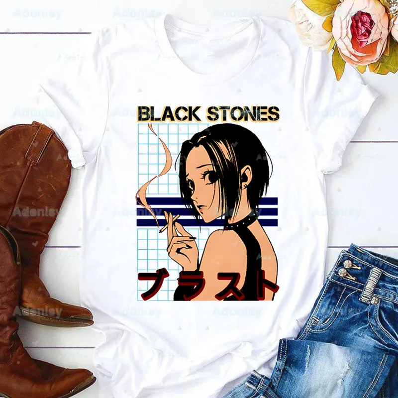 Nana Osaki Cartoon Mom Summer Print Lady T-shirts Top Japanese Anime Manga BLAST T Shirt Womens Graphic Female Tee T-Shirt
Nana Osaki Cartoon Mom Summer Print Lady T-shirts Top Japanese Anime Manga BLAST T Shirt Womens Graphic Female Tee T-Shirt