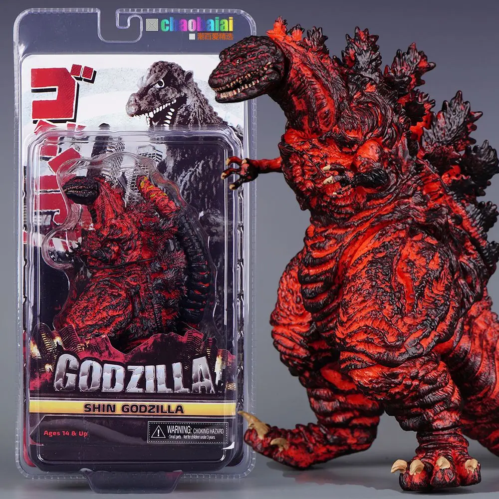 

NECA 2016 Godzilla Card Version Articulated Movable Dinosaur Monster Figure Boy Toy Collection Ornament Gift